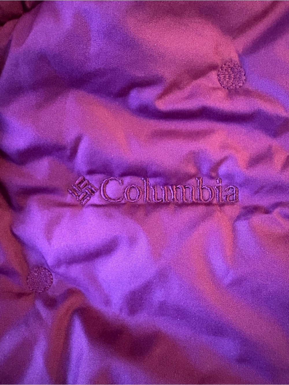 Columbia Purple Hooded Kids Puffer Sleep Sack - Picture 4 of 8